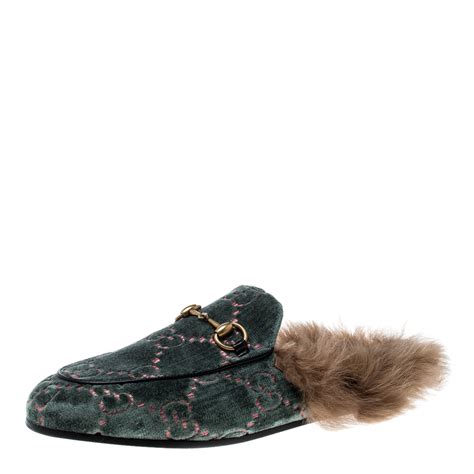 vintage gucci flats|gucci flats with fur.